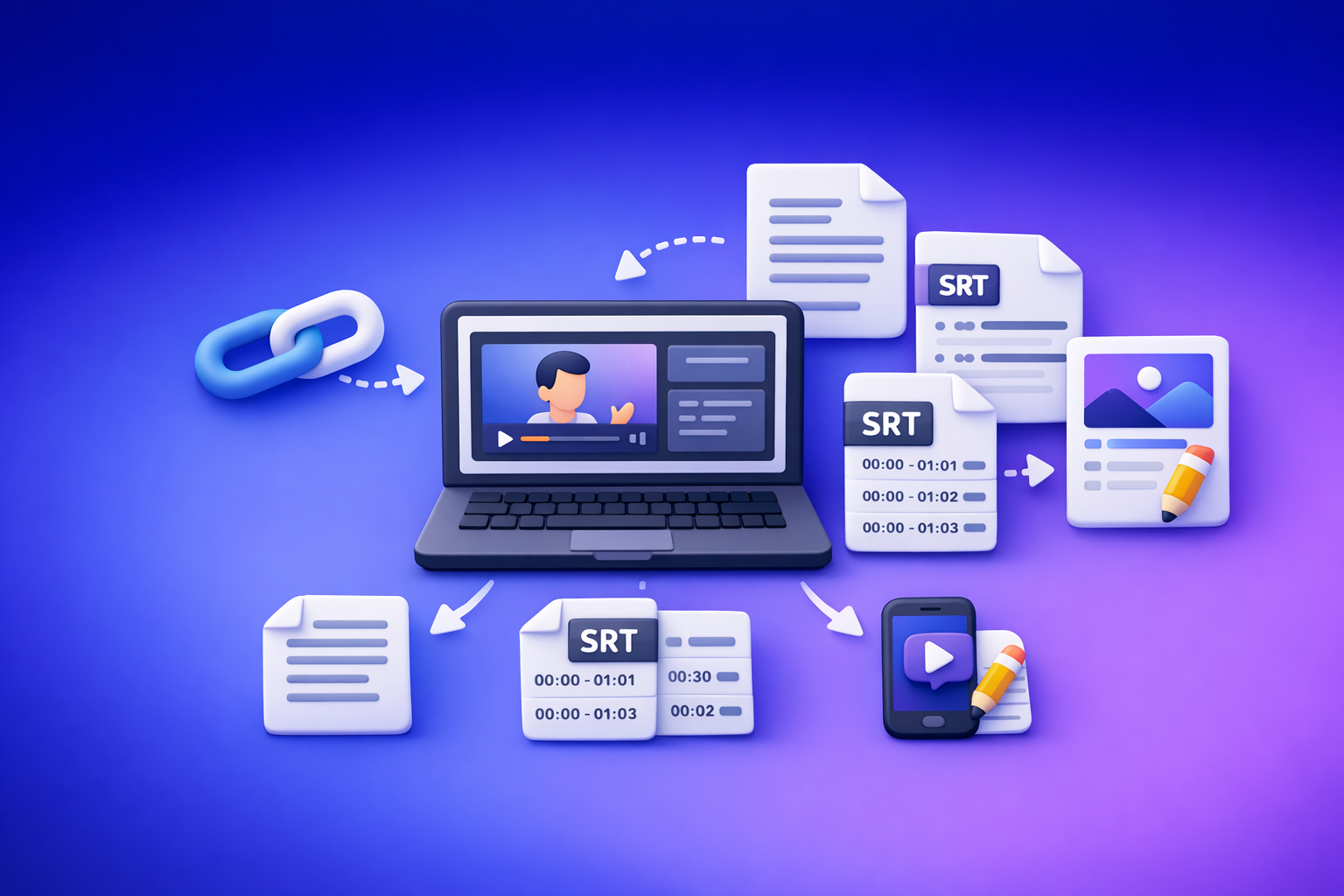 Cover Image for Video2Text AI: Convert Any Video Link into Transcripts, SRT/VTT Subtitles, and Repurposed Content (VideoToTextAI)