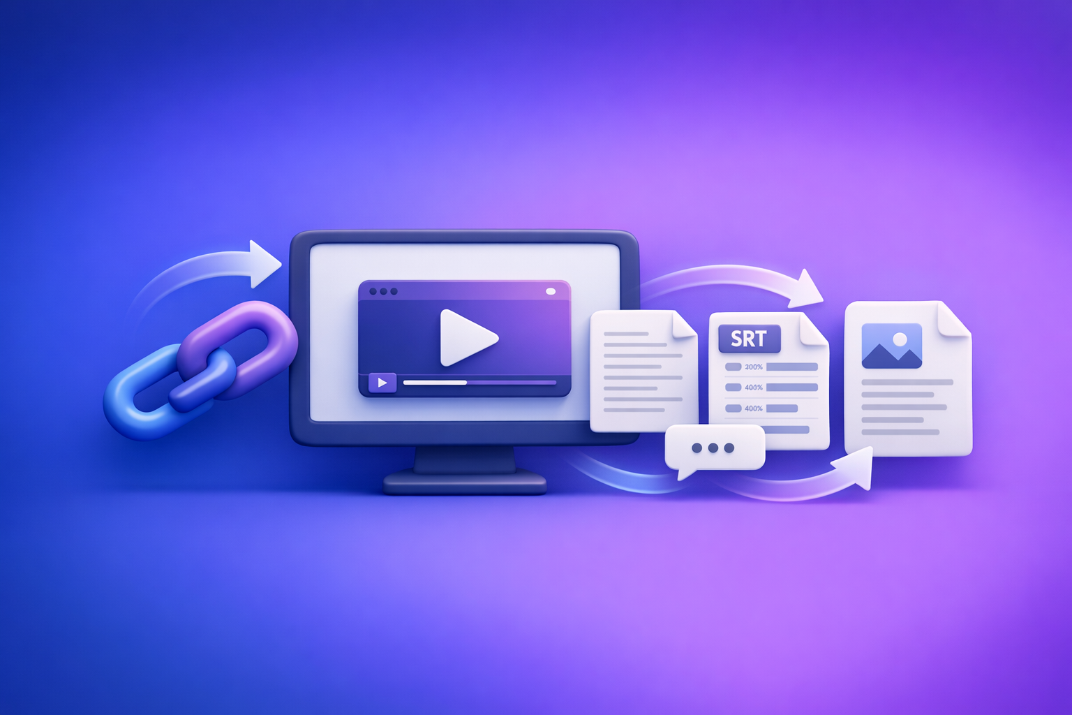 Cover Image for A Production-Safe Link-Based Video-to-Text Workflow (Transcripts, SRT/VTT Captions, and Repurposing)